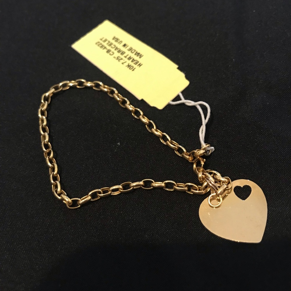 10k Gold Children’s Heart Bracelet